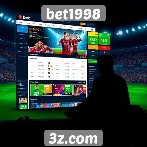 Análise da interface do usuário no site bet1998